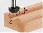 Festool Hohlkehlfr&auml;ser HM R12,7 S8mm Nr. 490987