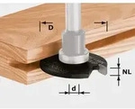 Festool HW Scheibennutfr&auml;ser &Oslash; 40 mm NL 5 mm Bohrung 6 mm Fr&auml;sspindel 491060
