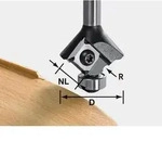 Festool Abrundfr&auml;ser Wendeplatten S8 HW R3 D28 KL12,7 MFK 700 EQ/B-Plus 499808
