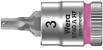 Wera 8740 A HF Zyklop Bitnuss 1/4"-Antrieb Innensechskantschrauben 3 x 28 mm