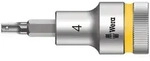 Wera 8740 C HF Zyklop Bitnuss mit 1/2"-Antrieb mit Haltefunktion, 4 x 60 mm