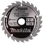 Makita S&auml;geblatt Handkreiss&auml;ge Holz 136x1,4x20 Z25 EFFICUT E-12120