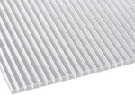 Polycarbonat Stegplatte | 16 mm | Breite 98 cm | Klar | 2-Seiten UV-Schutz |...