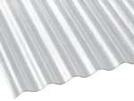 Polycarbonat Wellplatte | 76/18 | 1,40 mm | Klar | Rillenstruktur | 2,50 m