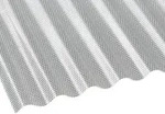 Polycarbonat Wellplatte | 76/18 | 2,60 mm | Klar | Wabenstruktur | 3,00 m