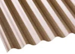 Acrylglas Wellplatte | 76/18 | 3,00 mm | Bronze | Wabenstruktur | 5,00 m