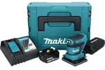 Makita DBO 480 RM1J Akku Schwingschleifer 18 V 112 x 102 mm + 1x Akku 4,0 Ah +