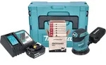 Makita DBO 180 RT1J Akku Exzenterschleifer 18 V 125 mm + 1x Akku 5,0 Ah +...