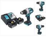 Makita DHP 489 RM Akku Schlagbohrschrauber 18 V 73 Nm Brushless + 2x Akku 4,0...