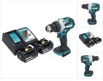 Makita DHP 489 RT Akku Schlagbohrschrauber 18 V 73 Nm Brushless + 2x Akku 5,0...