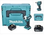 Makita DTD 172 T1J Akku Schlagschrauber 18 V 180 Nm 1/4" Brushless + 1x Akku...