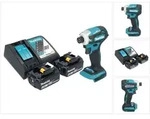 Makita DTD 172 RM Akku Schlagschrauber 18 V 180 Nm 1/4" Brushless + 2x Akku 4,0...