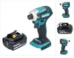 Makita DTD 172 F1 Akku Schlagschrauber 18 V 180 Nm 1/4" Brushless + 1x Akku 3,0...