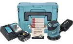 Makita DBO 180 RF1J Akku Exzenterschleifer 18 V 125 mm + 1x Akku 3,0 Ah +...