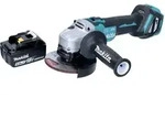Makita DGA 513 T1 Akku Winkelschleifer 18 V 125 mm Brushless + 1x Akku 5,0 Ah -...
