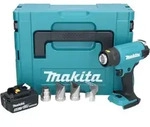 Makita DHG 181 T1J Akku Hei&szlig;luftgebl&auml;se 18 V 150 - 550&deg;C + 1x Akku 5,0 Ah +...
