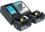 Makita DHG 181 RMJ Akku Hei&szlig;luftgebl&auml;se 18 V 150 - 550&deg;C + 2x Akku 4,0 Ah +