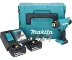 Makita DHG 181 RTJ Akku Hei&szlig;luftgebl&auml;se 18 V 150 - 550&deg;C + 2x Akku 5,0 Ah +