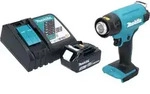 Makita DHG 180 RF1 Akku Hei&szlig;luftgebl&auml;se 18 V 550 &deg;C + 1x Akku 3,0 Ah +...