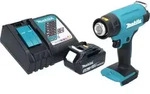 Makita DHG 180 RM1 Akku Hei&szlig;luftgebl&auml;se 18 V 550 &deg;C + 1x Akku 4,0 Ah +...