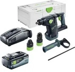 Festool KHC 18 EB-Basic Akku Kombihammer 18 V 2,6 J SDS-Plus Brushless + 1x...
