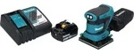 Makita DBO 480 RM1 Akku Schwingschleifer 18 V 112 x 102 mm + 1x Akku 4,0 Ah +