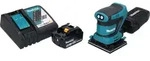 Makita DBO 480 RG1 Akku Schwingschleifer 18 V 112 x 102 mm + 1x Akku 6,0 Ah +