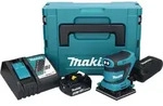 Makita DBO 480 RG1J Akku Schwingschleifer 18 V 112 x 102 mm + 1x Akku 6,0 Ah +