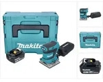 Makita DBO 484 G1J Akku Schwingschleifer 18 V 112 x 102 mm + 1x Akku 6,0 Ah + Makpac