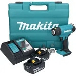 Makita DHG 181 RGK Akku Hei&szlig;luftgebl&auml;se 18 V 150 - 550&deg;C + 2x Akku 6,0 Ah +