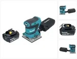 Makita DBO 484 M1 Akku Schwingschleifer 18 V 112 x 102 mm + 1x Akku 4,0 Ah - ohne