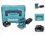 Makita DBO 484 T1J Akku Schwingschleifer 18 V 112 x 102 mm + 1x Akku 5,0 Ah + Makpac