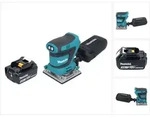 Makita DBO 484 F1 Akku Schwingschleifer 18 V 112 x 102 mm + 1x Akku 3,0 Ah - ohne