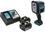 Makita DML 812 RM Akku LED Handstrahler Taschen Lampen 18 V 1250 lm + 2x Akku 4,0 Ah