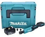 Makita DWR 180 T1J Akku Ratschenschrauber 18 V 47,5 Nm 1/4" 3/8" + 1x Akku 5,0...