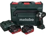 Metabo SSW 18 LT 300 BL Akku Schlagschrauber 18 V 300 Nm Brushless + 2x Akku...