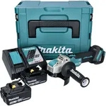Makita DGA 521 RTX1J Akku Winkelschleifer 18 V 125 mm X-LOCK Brushless + 2x...