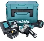 Makita DGA 521 RF1X1J Akku Winkelschleifer 18 V 125 mm X-LOCK Brushless + 1x...