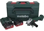 Metabo W 18 L 9-125 Akku Winkelschleifer 18 V 125 mm + 2x Akku 8,0 Ah +...