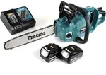 Makita DUC 355 RM2 Akku Kettens&auml;ge 36V ( 2x18V ) Brushless 35 cm + 2x 4,0 Ah...