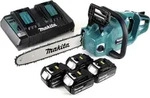 Makita DUC 355 PG4 Akku Kettens&auml;ge 36V ( 2x18V ) Brushless 35 cm + 4x 6,0 Ah...