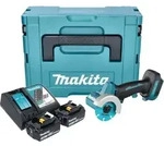 Makita DMC 300 RFJ Akku Winkelschleifer 18 V 76 mm Brushless + 2x Akku 3,0 Ah +