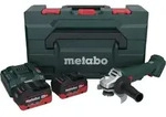 Metabo W 18 L 9-125 Akku Winkelschleifer 18 V 125 mm + 2x Akku 5,5 Ah +...