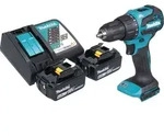 Makita DHP 490 RG Akku Schlagbohrschrauber 18 V 65 Nm Brushless + 2x Akku 6,0...