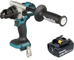 Makita DHP 492 T1 Akku Schlagbohrschrauber 18 V 141 Nm Brushless + 1x Akku 5,0...