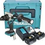 Makita DHP 492 RFJ Akku Schlagbohrschrauber 18 V 141 Nm Brushless + 2x Akku 3,0...