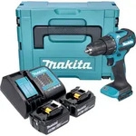 Makita DHP 490 STJ Akku Schlagbohrschrauber 18 V 65 Nm Brushless + 2x Akku 5,0...