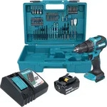 Makita DHP 490 RF1X3 Akku Schlagbohrschrauber 18 V 65 Nm Brushless + 1x Akku...