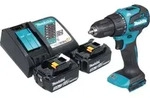 Makita DHP 490 RF Akku Schlagbohrschrauber 18 V 65 Nm Brushless + 2x Akku 3,0...