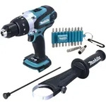 Makita DHP 458 Z Akku Schlagbohrschrauber 18 V 91 Nm + 22 tlg. Bit Set - ohne...